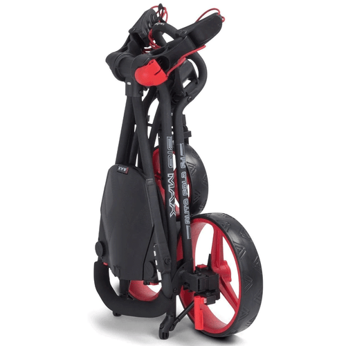 BIG MAX AUTOFOLD FF 3 WHEEL GOLF TROLLEY PUSH CART / BLACK / RED / 2025 MODEL - Picture 8 of 13
