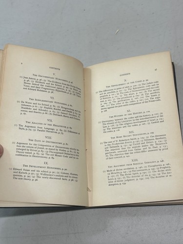 1893 The Higher Criticism of the Hexateuch by Charles Briggs - Picture 7 of 9