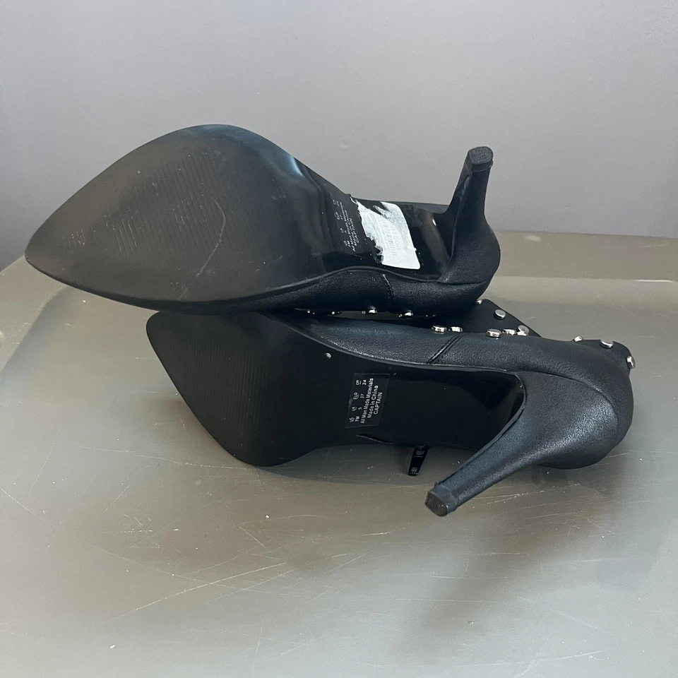 Fergie Footwear "Capitán" Mujer Negro Tachonado Botín 7 M NUEVO Foto 4 de 4