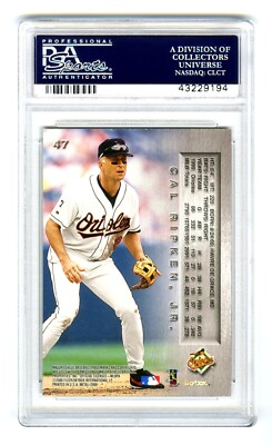 CAL RIPKEN JR.~RARE POP 48~2000 SKYBOX METAL PSA-10 GEM-MT MLB BASEBALL  CARD #47