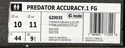 Adidas Predator Accuracy.1 FG “Crazy rush Pack” GZ0035 Mens  display picture 1