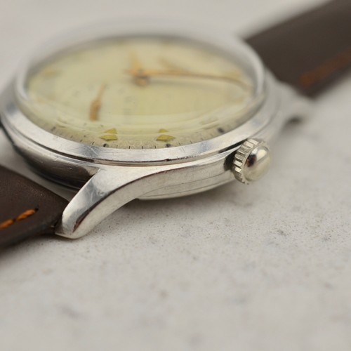 C.1955 Vintage Longines Calatrava oversize watch cal.12.68Z ref. 6263-8 in steel - Picture 6 of 11