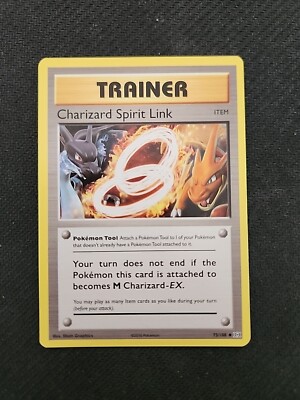charizard spirit link pokemon card Charizard Spirit Link Pokemon Evolutions Reverse Foil #75 PSA 10