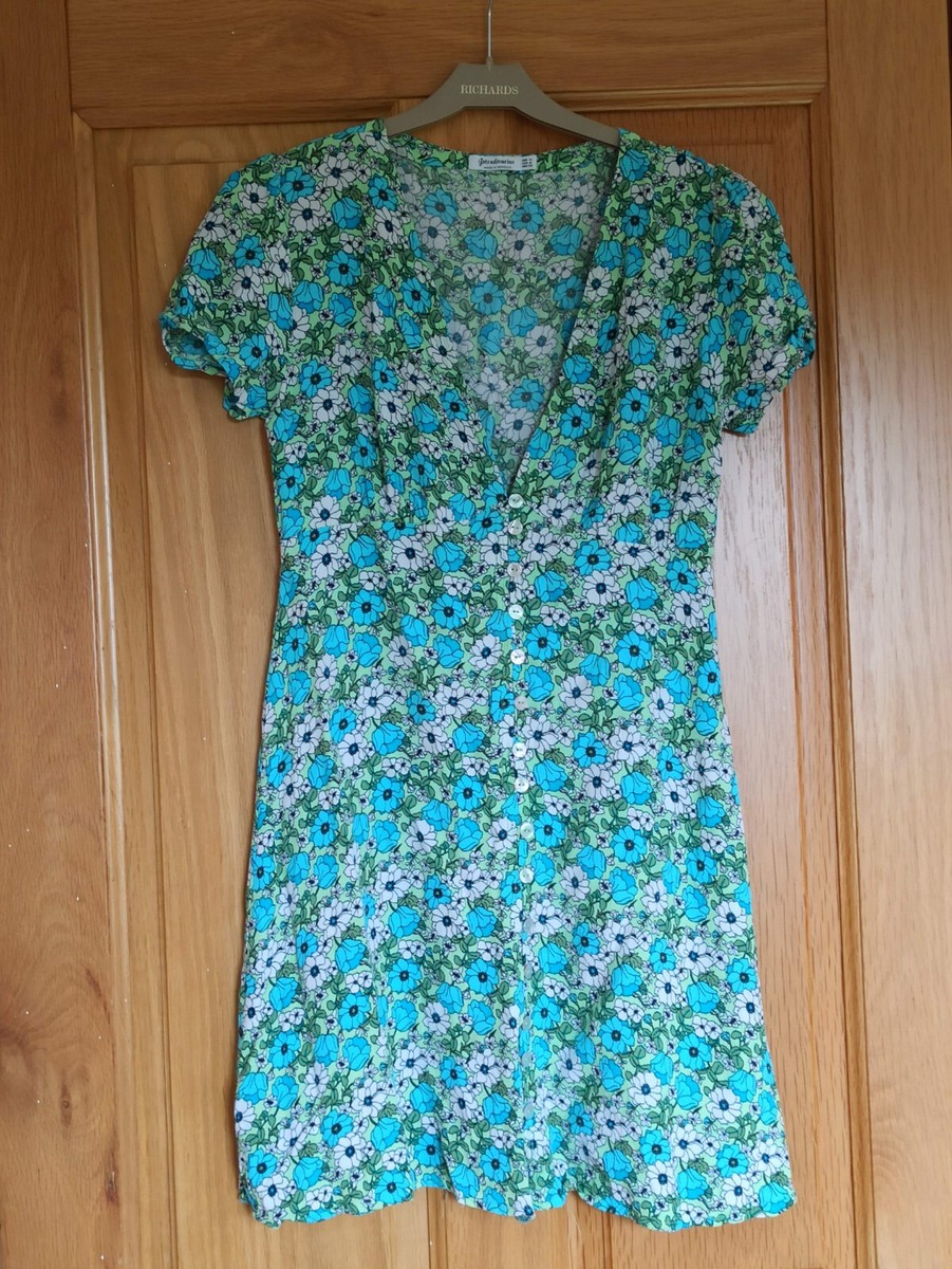 Stradivarius Floral Dress Size M | eBay UK