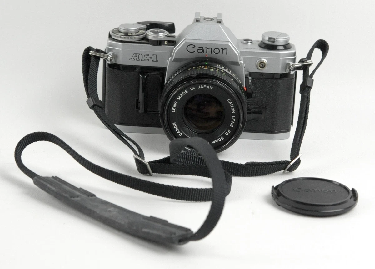 Canon AE-1 Program 35mm Film Camera w/FD 50mm F1.8 Lens - JAPAN | eBay