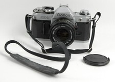 Canon AE-1 Program 35mm Film Camera w/FD 50mm F1.8 Lens - JAPAN