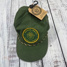 Smokey The Bear Only You Can Prevent Wildfire Snapback Hat Green Patch w/ Rope