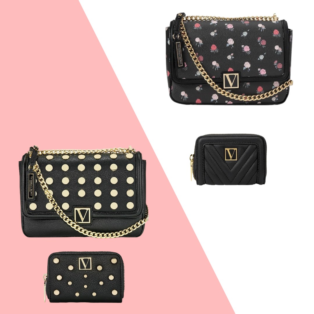 (Hide)V字ロゴ ショルダーバッグ セット Victoria's Secret V Logo Medium Shoulder Crossbody Bag Limited