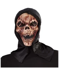 Forum Novelties - Skull Mask with hood - Halloween Accessories - One Size