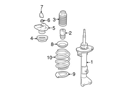 NEU MERCEDES-BENZ E C-KLASSE FRONT SUSPENSION STRUT A204323300064 