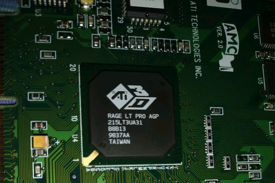 RARE ATI Rage LT PRO 4MB AGP 2X Video Graphics Card INCLUDES DFP PORT!! - Image 4 of 4