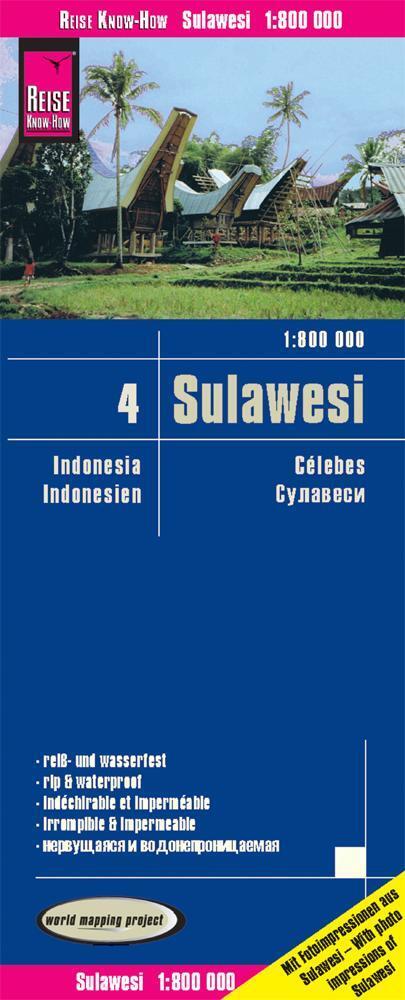 Thumbnail - Reise Know-how Landkarte Sulawesi 1:800.000 - Indonesien 4 | Deutsch