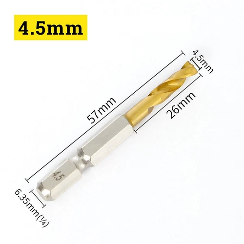 1.5-13mm Handhaben Bohrer Mit 1/4" Sechskantschaft Hss Spiralbohrer Bitaufnahme - Bild 22 von 25