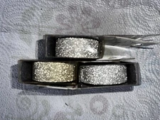 Seal-It Silver Glitter Decorative Tape 3/4” X 300" Non-Flaking Tear-By-Hand