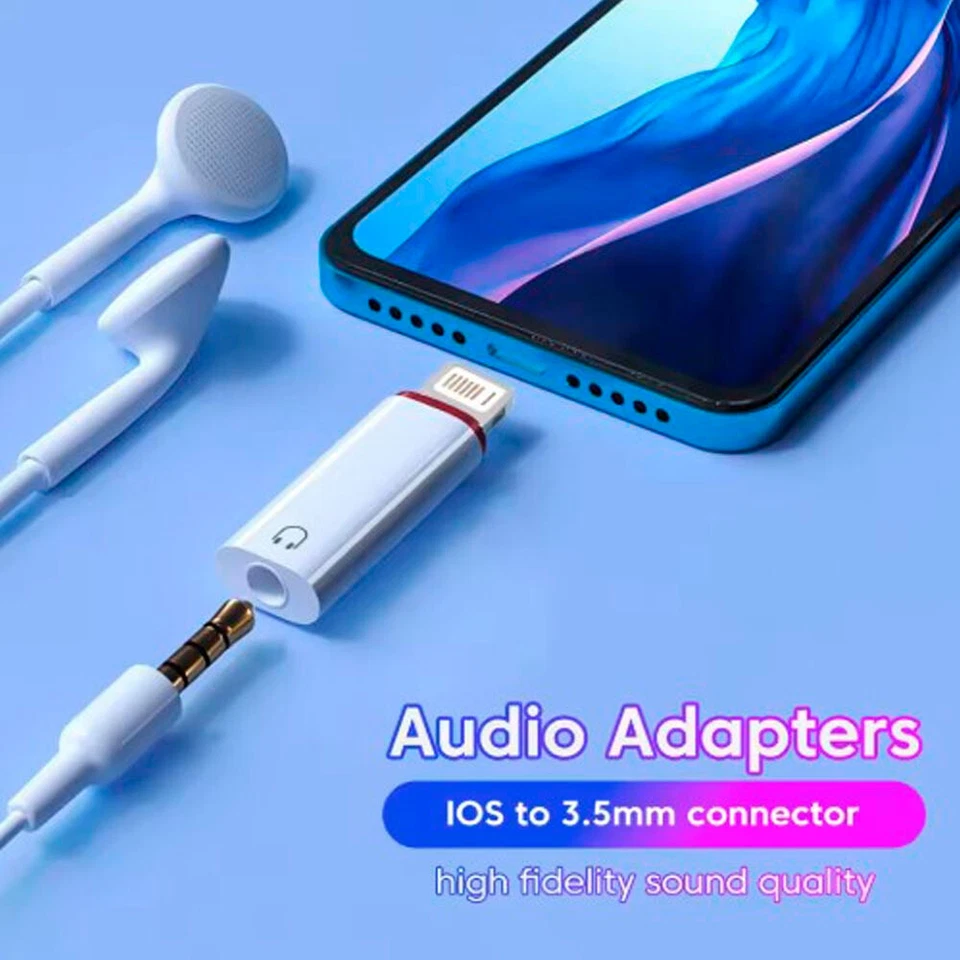 8 pin Adapter for iPhone SAMSUNG Huawei USB-C/iOS Headphone Connector 3.5mm Jack - Image 2 of 4