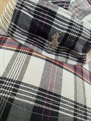 Vintage Ralph Lauren Polo Plaid Sidemesh Longbill Hat Cap Vintage Ralph Lauren Polo Plaid Sidemesh Longbill Hat Cap