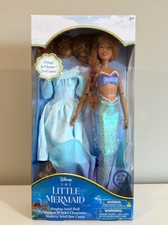Disney Store Little Mermaid ARIEL LIVE ACTION Singing Doll HALLE BAILEY NEW