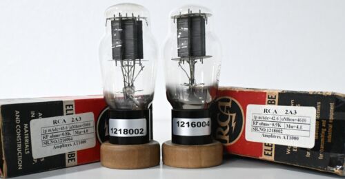 2A3 RCA Black Base Clear Glass made in U.S.A Amplitrex Tested Qty 1MP (2 Pcs) - 第 1/9 張圖片