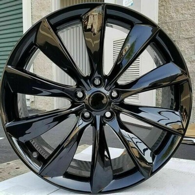 ONE SINGLE SPARE 22'' Turbine Style Gloss Black Wheel 22x10 5x120
