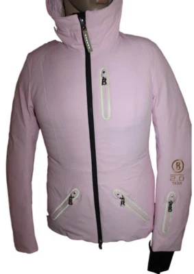 Bogner Nell D Team Damen Ski Jacke Rosa Schwarz Größe 36 S Neu - Bild 1 von 4