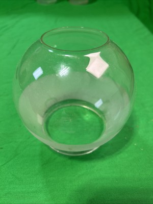 #ad ANTIQUE CLEAR amp; FROSTED GLASS GAS ELECTRIC LIGHT FIXTURE LAMP GLOBE SHADE $29.79