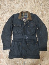 Giacca vintage anni 70 uomo Belstaff Trial master moto biker racer cotone cerato M