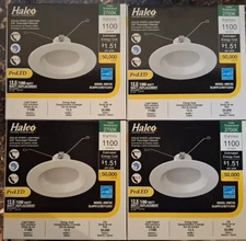 Halco LED Recessed Can Retrofit Kit with 5 6 Inch Recessed Housing (Four Pack)