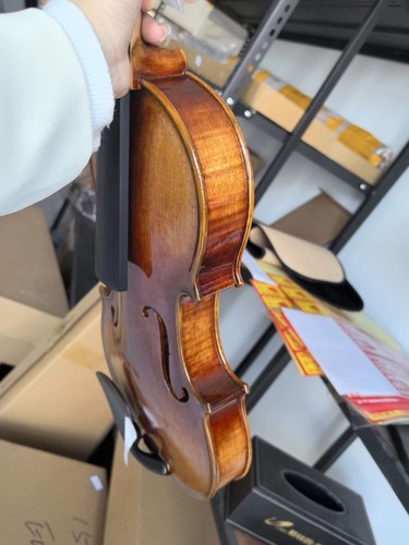 Aged Wood Ready To Play  4/4 handmade violin with case&bow (DDP to USA) - Picture 7 of 11