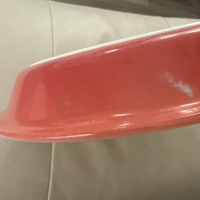 Pyrex Speckled Pink Pie Plate Round Baking Dish #209 8 1/2 in USA 