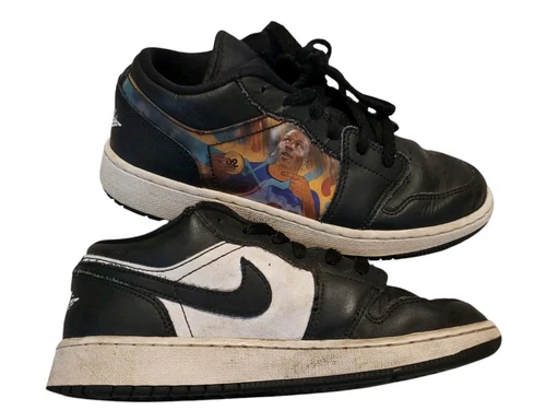 Scarpe da ginnastica Nike ragazzo Air Jordan 1 basse DR9497 001 nere casual taglia 5 anni