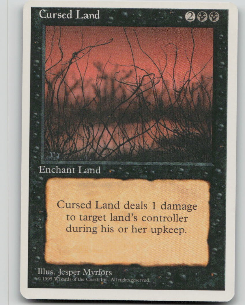 Cursed Land [Fourth Edition - 127] Near Mint Uncommon Magic
