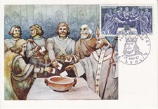 Carte 1er jour Histoire de France Hugues Capet 1967 2