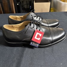 Chap Mens Black Leather Upper Lace Up Size 11.5 Oxford 96 7704