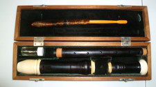 Rare Vintage Von Huene Boston Alto Recorder #4125 Grendilla Wood Early 1980's