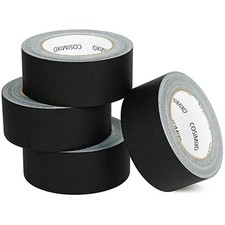 COSIMIXO 4-Pack Black Gaffers Tape 30 Yards x 2 Inch - Waterproof, No...