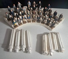 Marx Presidents Vintage 1960's Mini Figure Set of 36 w/ Original Stand