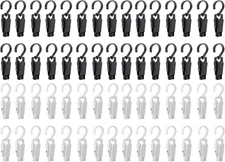Frcctre 60 Pack Laundry Hooks Clip, 4.3" Super Strong Plastic Swivel Hanging Clo