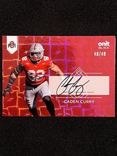 CADEN CURRY 2025 Onit Black Ohio State Football Team Color Signatures /49