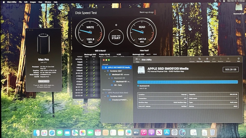 Apple Mac Pro Late 2013 3.5GHz 6-Core Intel 64GB RAM 500GB Apple SSD + Extras - Image 2 of 4