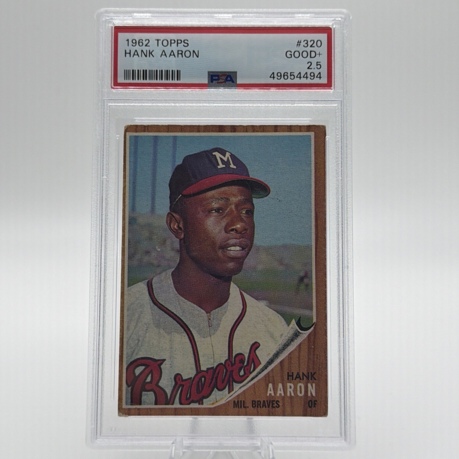 1962 TOPPS HANK AARON #320 PSA 2.5