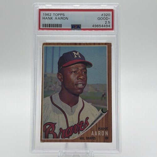 1962 TOPPS HANK AARON #320 PSA 2.5