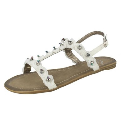 Spot On Women's Beaded Flower Sandal