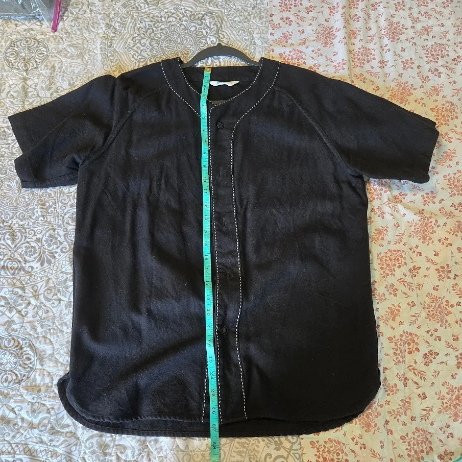 Camisa de béisbol 3Sixteen Khadi punto a mano mediana Foto 4 de 4