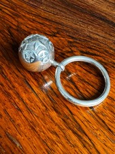Charming sterling silver baby rattle, ideal as a new baby or  Christening gift 