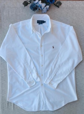 Ralph Lauren Classic Fit Herren Oxford Hemd Weiß Button-Down - Gr. XXL-XL