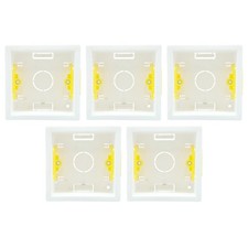 5 x Tower TDL3501 Dry Lining Wall Boxes 35 mm Deep 1 Gang