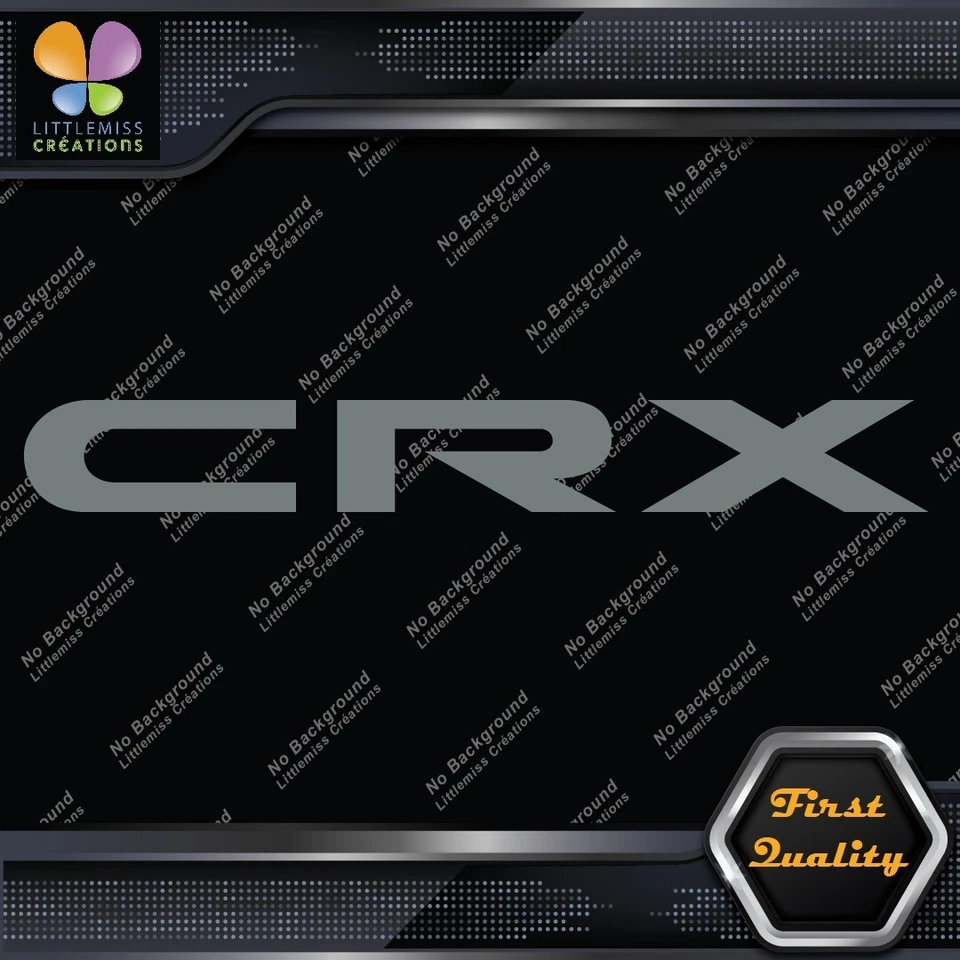 Compatible Honda CRX Vintage Cars JDM Tuning Racing Logo Vinyl Decals Stickers Foto 4 de 4