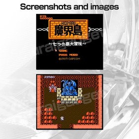 Ghosts 'n Goblins & Makaijima (Pirate Ship Higemaru) Famicom / FC [Japanese NES]