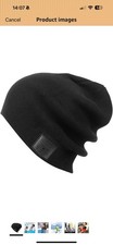 Bluetooth Beanie Hat with Wireless Headphones Winter Sports Knit Cap Black New