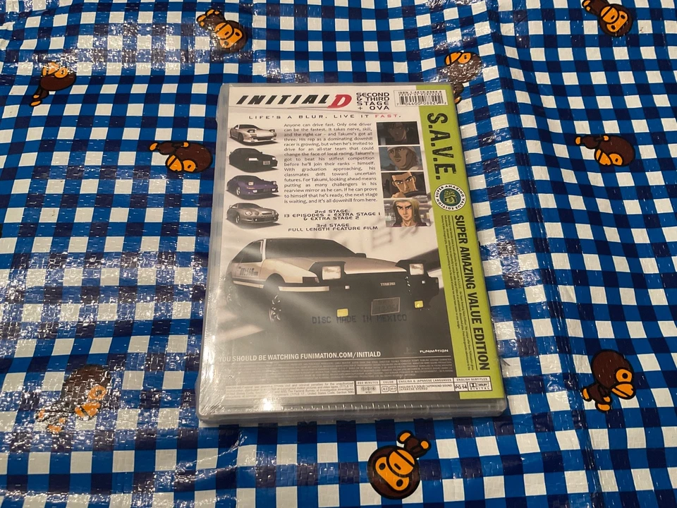 Initial D Second & Third Stage + OVA Extra Stage (4-DVD, 2011) - Brand New - Image 2 of 2